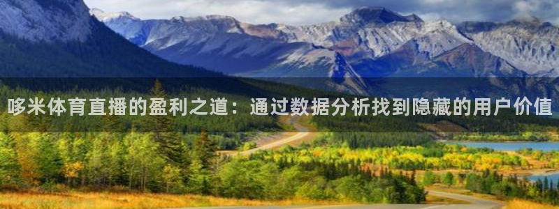 哆米体育直播的盈利之道：通过数据分析找到隐藏的用户价值