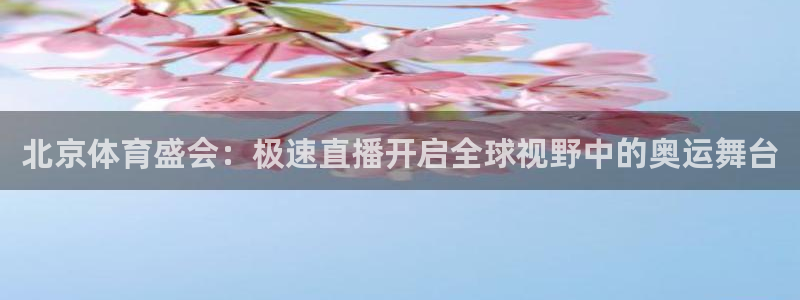 北京体育盛会：极速直播开启全球视野中的奥运舞台